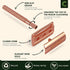 ZOMCHI Safety Razor for Men & Women with 5 Double Edge Blades, Reusable Plastic Free Razor - Rose Gold