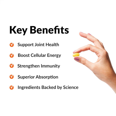 FORCE FACTOR Better Turmeric Joint Support Supplement Featuring HydroCurc Turmeric Curcumin with Black Pepper for Superior Absorption, Clinical Strength Joint Support, 120 Tablets, White Packaging
