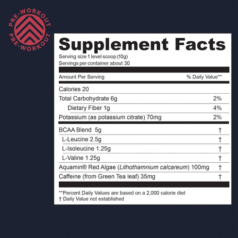 Gnarly Nutrition BCAA Powder, Pre-Workout Amino Acids, NSF Sport Certified, Berry Lemonade, 10.58oz