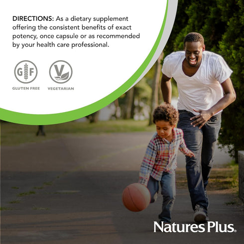 NaturesPlus Herbal Actives Green Tea - 60 Capsules - Non-GMO, Vegan, Gluten Free, 60 Servings