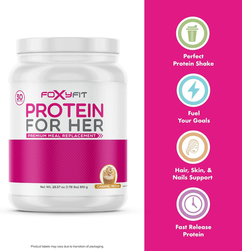 Protein for Her, Double Chocolate Whey Protein Powder with CLA and Biotin, 1.91 lbs
