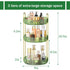 Mokani 360 Rotating Makeup Organizer, 3 Tier Adjustable Perfume Organizer for Vanity, Green