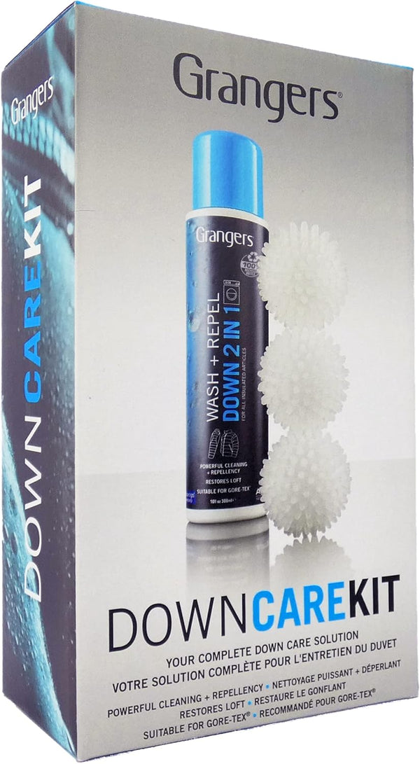 Grangers Down Care Kit, Wash + Repel for Down 2 In 1 (10 oz) with 3 Reusable Dry Balls