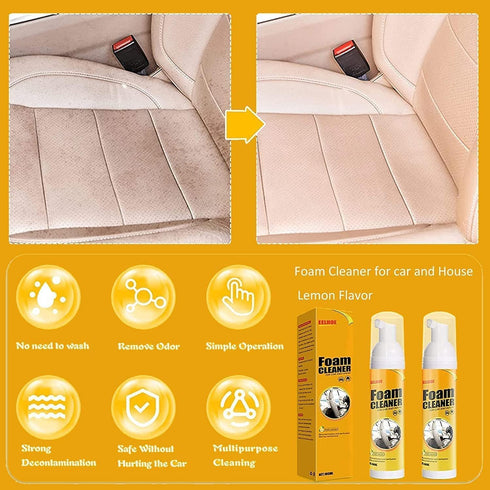 Zmuhyrd (1pcs-100ml) Foam Cleaner All Purpose, Foam Cleaner, Foam Cleaner for Car, Multifunctional Car Interior Foam