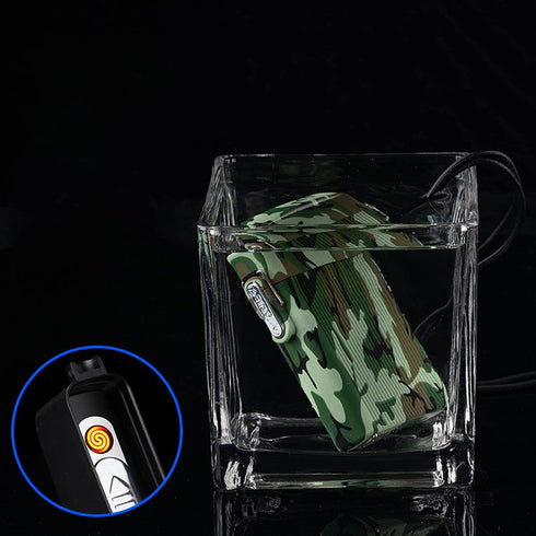 Waterproof Cigarette Case with Lighter, Airtight Joint Holder for 16pcs Cigarettes, Smell Proof Container Box (White)