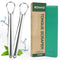 RONAVO Tongue Scraper for Kids & Adults, Metal Tongue Cleaner for Oral Hygiene Routine, with Handy Case for Travel