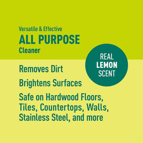 Amazon Brand – Presto! All Purpose Cleaner, Lemon Scent, 32 fl oz, 2 Pack