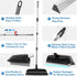 ITTAR 10" Wide Multi-Purpose Scrub Brush with Long Handle, Heavy-Duty Shower Scrubber for Deck, Patio, Kitchen, Black