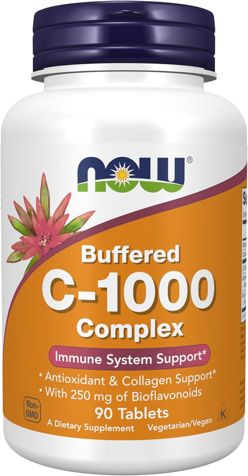 NOW Foods Vitamin C-1000 Complex with 250 mg Bioflavonoids, 90 Tablets