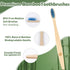 Navona 36 PCS Biodegradable Bamboo Toothbrushes, Individually Wrapped, Eco-Friendly, Natural Wood Bulk Toothbrushes