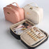 Portable Large Capacity Cosmetic Bag for Skincare Products & Makeup Brush Storage, Double Layer (White)