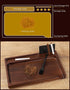 Black Walnut Rolling Tray 11"x7" with Cleaning Brush and Scoop Card, Accessories for Rolling Papers and Grinders