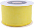 VATIN Linen Wired Ribbon, 2-1/2 Inch X 10 Yard Light Yellow Burlap Wired Ribbon for Gift Wrapping, Crafts