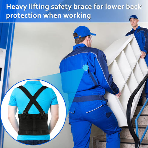 Back Brace Lumbar Support Belt, Adjustable for Women and Men, Pain Relief and Injury Recovery