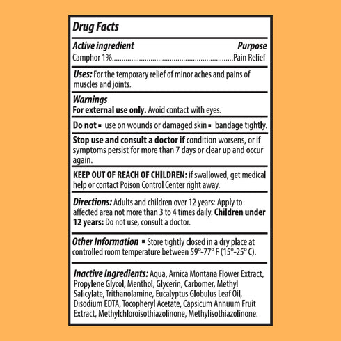 Sanar Naturals Arnica Roll On, 3 oz, Quick Pain Relief for Joint, Muscle Pain, Soreness, Non-Greasy
