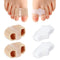 2pcs Bunion Corrector Toe Separators with 2 Loops, Big Toe Spacer Hammer Toe Straightener for Foot Alignment Relief