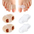 2pcs Bunion Corrector Toe Separators with 2 Loops, Big Toe Spacer Hammer Toe Straightener for Foot Alignment Relief