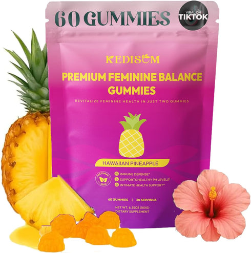 Premium Feminine Balance Gummies - for Womens Health & Wellness - Immune