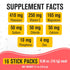 Packets, 16 Packs, NaturalSlim Hydration & Energy Drink Mix with Prebiotics, Gut Health Support, Electrolytes Powder