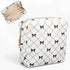 Josojoou Corduroy Sanitary Napkin Storage Bag with Zipper, Cute Period Bag Pouch, Portable