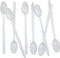 8" Long Soda/Sundae Spoons, White, 100 Count