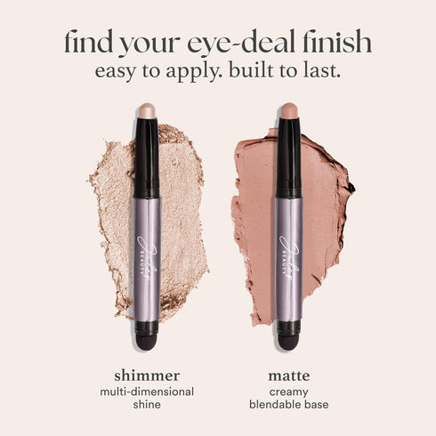 Julep Cream-to-Powder Waterproof Eyeshadow Stick, Charcoal Matte, Long-Lasting, Dark Grey