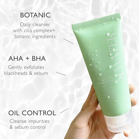 Cica Pore Cleansing Foam | Daily Face Wash for Pore Cleansing & Sebum Control | Cica, Hyaluronic Acid, Aloe (4.05 fl.