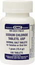 ZEYUMEE Sodium Chloride Tablets 1 Gm, USP Normal Salt Tablets - 100 Tablets
