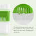 Denture Cup Bath Box Case with Strainer, Dental Retainer Cleaning Container, Light Green