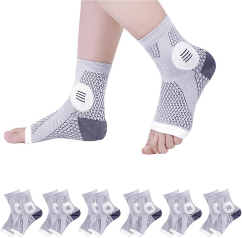 Neuropathy Socks for Women and Men, Nano Soothe Relief Compression Socks Toeless