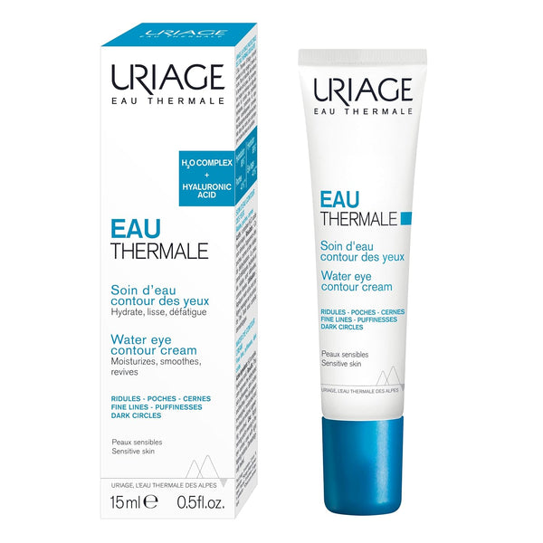 URIAGE Thermal Water Eye Contour Water Care 0.5 oz. | Deep Hydrating Moisturizer for Sensitive Skin, Reduces Dark