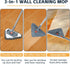 Lihengkong Long Handle Wall Mop & Baseboard Cleaner - Multi-Surface Dusting Tool for Walls, Floors, Baseboards