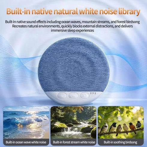 PLGEBR Bluetooth Pillow Speaker for Sleeping, Under Pillow Speaker Bluetooth with White Noise, Wireless Sleep Aid