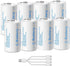 winbasic C Batteries C Size Rechargeable Lithium Batteries, LR14 4100mWh 1.5V USB-C Charging