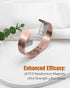 Copper Bracelet for Men - 18X Strength Magnetic Copper Bracelet, 99.99% Pure Solid Copper