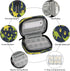 Skerhhux 7 Animal Dinosaur Green Pill Case Travel Pill Organizer Weekly Day Portable with Zipper Medicine Box Pill Case
