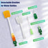 Rovella Set (1Pc Five-in-one Bottle Brush Green), Long Handle Bottle Cleaning Brush Straw Brush Nipple Brush