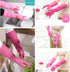 Bamllum 3 Pairs Rubber Dishwashing Gloves, Long Cuff 15", Reusable, Flexible, Non-Slip, X-Large