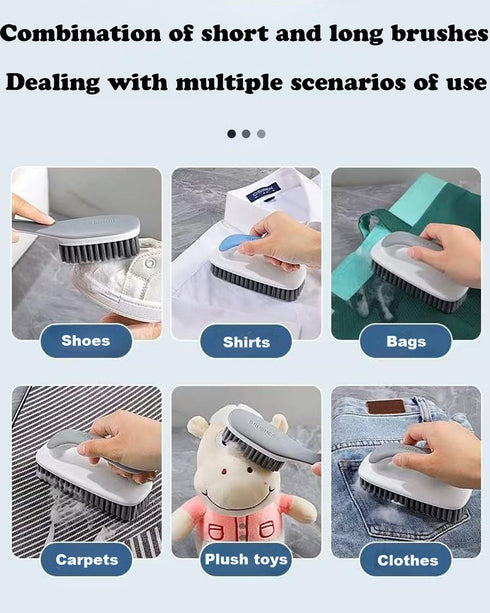 Stains-2 Pack Scrub Brush for Fabric Cleaning Brush,Laundry Stain Remover Brush,Clothes Scrub Brushes Cleaner Soft