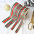 Christmas Checkered Plaid Ribbon, 25 Yard Each Roll, 100% Polyester for Crafts and Gift Wrapping