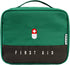 Portable First Aid Bags Emergency Box Travel Case, Waterproof Medication Organizer for Home Office Outdoor, Green