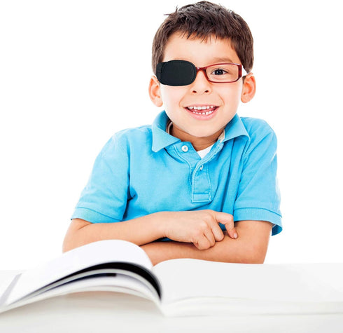12PCS Medical Eye Patches for Adults Kids, Treat Lazy Eye Amblyopia Strabismus Patch, Glasses, 2 Size