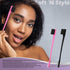 Soft 'N Style Double Sided Edge Control Hair Brush Comb Combo Pack, 6 Pieces, Pink and Black