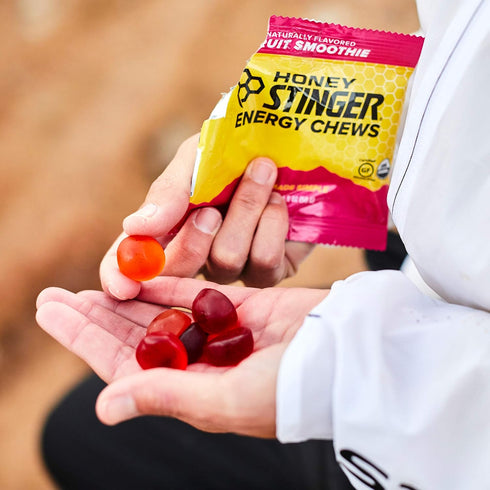 Honey Stinger Organic Energy Chew Variety Pack | 3 Pack Each of Fruit Smoothie, Pomegranate Passionfruit, Cherry