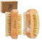 Nail Brush for Cleaning Fingernails, 2 Pieces Wooden Scrub Brushes with Natural Boar and Sisal Bristle