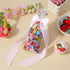 Matwsec 12PCS 4 5.5 Inches Pink Bow for Gift Wrapping, Small Ribbon Bows for Crafts, Self-Adhesive Pink Bows