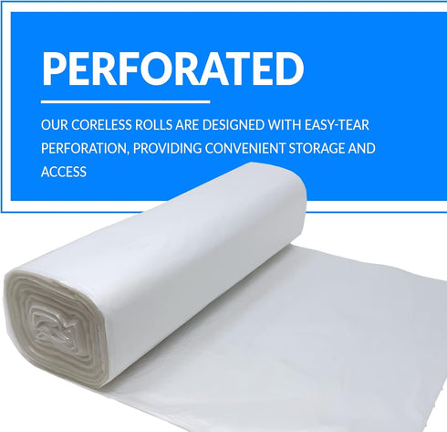 Reli. SuperValue Heavy Duty Trash Bags, 55-60 Gallon, Clear, 50 Count, Made in USA, Multi-Use Garbage Bags