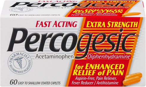 Percogesic Extra Strength Pain Relief, Aspirin Free, 60 Tablets