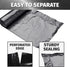 33 Gallon Trash Bags | 30 Micron Heavy Duty Pure LDPE | 100 Count | 33" x 39" Large | Black