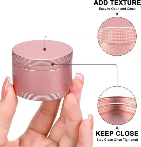 Pink Metal Pill Box Daily, Single Waterproof Travel Container for Purse, Cute Pill Holder Organizer, Big Size